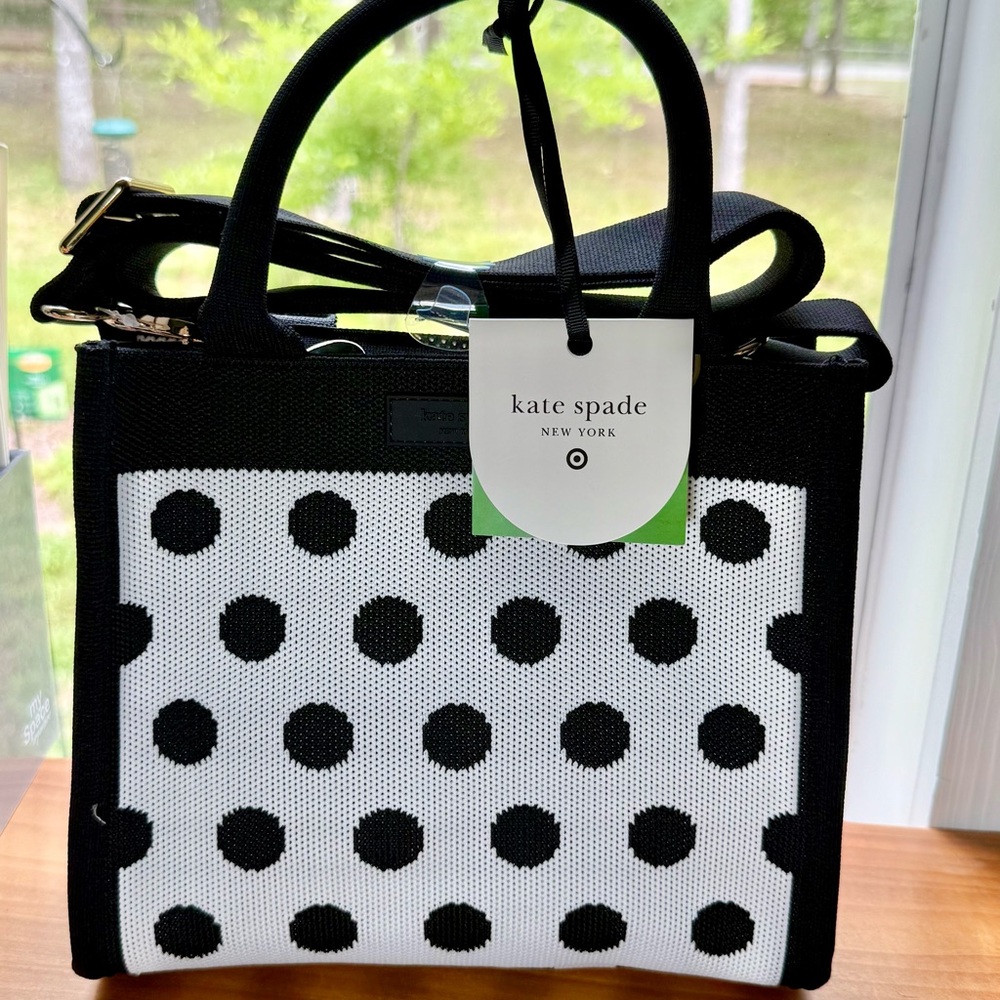 Kate Spade x Target Black and White Polka Dot Bag